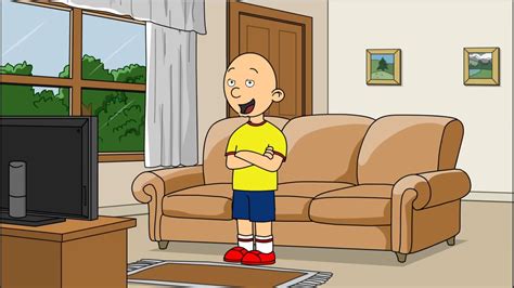 Goanimate Wrapper Offline Caillou Tries To Jump Over Cars And Hurts
