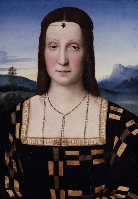 Portrait Of Elisabetta Gonzaga Raphael Uffizi Florence Renaissance Portraits Famous