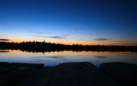 Free Photo Lake View At Night Colorful Lake Nature Free Download