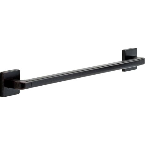 Disabled toilet bathroom with grab bars in white interior design hotel. Delta Modern Angular Decorative ADA 24 in. x 1.25 in. Grab ...