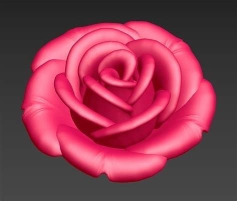 3d Model Rose Flower Vr Ar Low Poly Cgtrader