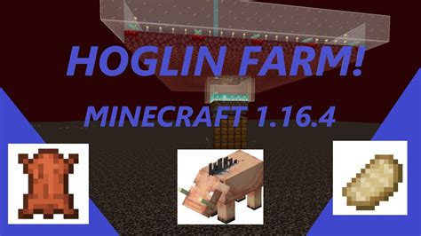 Easy Hoglin Farm For Minecraft 1164 Youtube