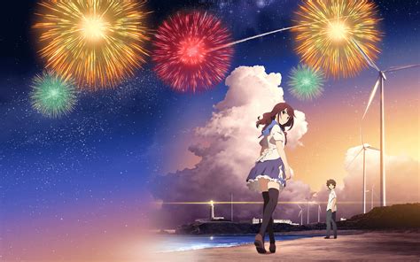 25 Fireworks Anime Wallpaper Hd Tachi Wallpaper