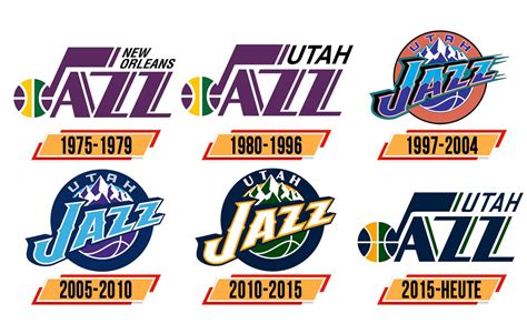 The current logo is a modern take. Utah Jazz Logo | Logo, zeichen, emblem, symbol. Geschichte ...