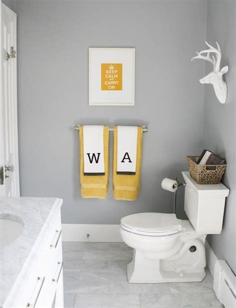 Check out our yellow gray bathroom selection for the very best in unique or custom, handmade pieces from our wall hangings shops. Simply Modern Home - bathrooms - Benjamin Moore - Marina ...