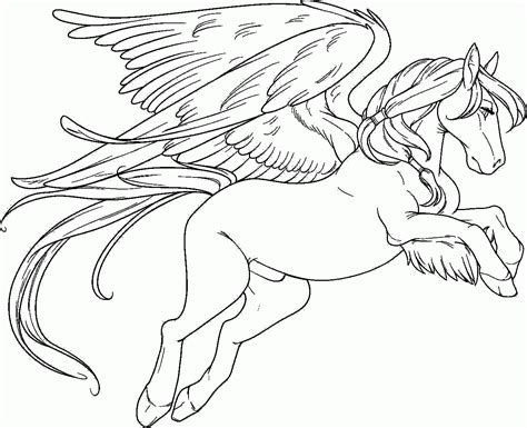 41 New Collection Unicorn Pegasus Coloring Pages Printable Pegasus