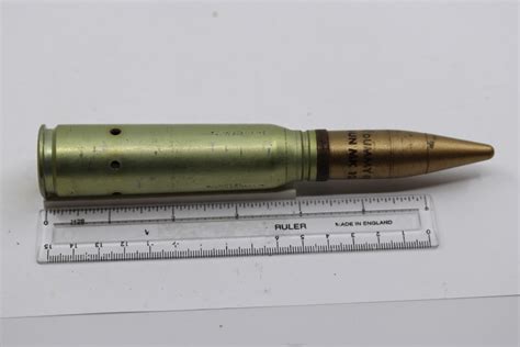 20x110mm Usn Gold Tip Dummy 20mm Dummy For Gun Mk 12 Rno 10 65 20mm Mk5