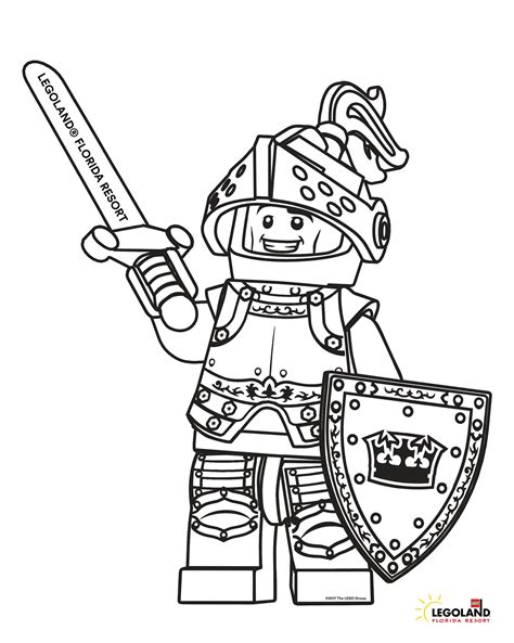 Free Printable Knight Boat Coloring Page