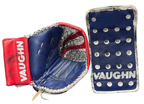 Vaughn Velocity V6 2000 Pro Goalie Glove And Blocker Pro Stock Custom