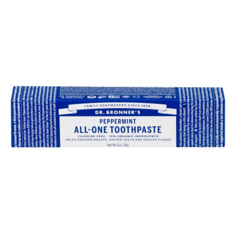 Dr Bronner S Peppermint All One Toothpaste 1 Oz City Market