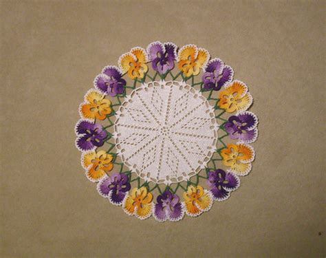 Ravelry Pansy Doily 5911 Pattern By American Thread Company