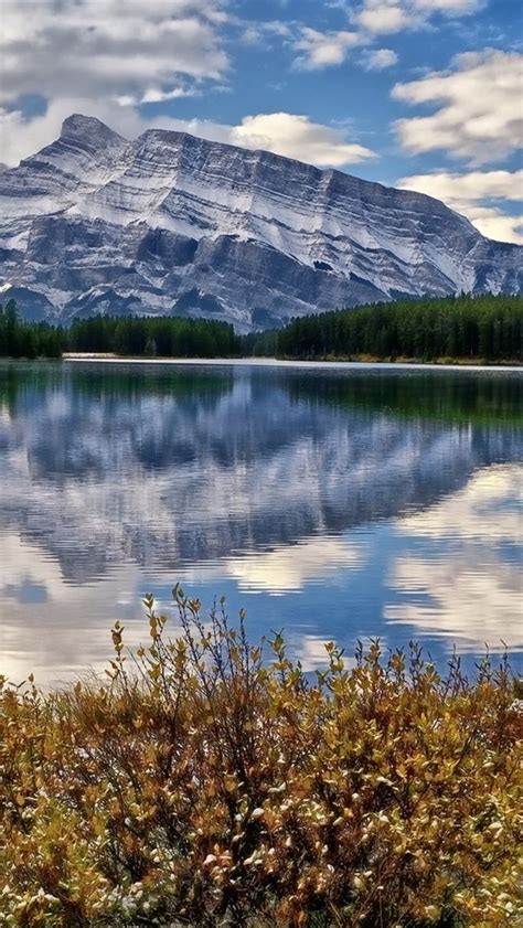 Papéis De Parede Parque Nacional De Banff Canadá Lago Montanhas