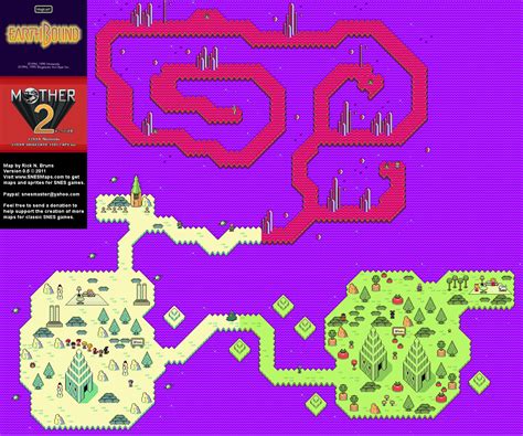 Earthbound Mother 2 Magicant Super Nintendo Snes Map
