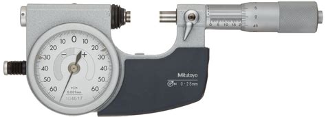 Mitutoyo 510 121 0 25 Mm X 0001 Mm Dial Outside Micrometer