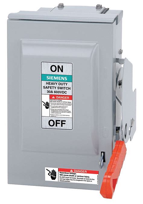 Siemens Non Fusible 30 A Solar Safety Disconnect Switch 30j356