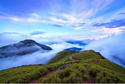 Taiwan Mountain Clouds Nantou Mountains Nature Wallpaperup