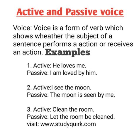 Active And Passive Voice Definition Exercises Examples