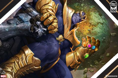 Exclusive Marvel Thanos On Throne Variant Art Print Ian Macdonald