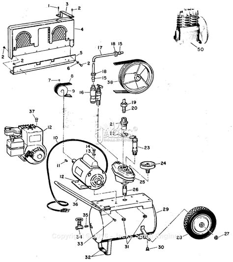 Campbell Hausfeld Vt3166 Parts Diagram For Air Compressor Parts