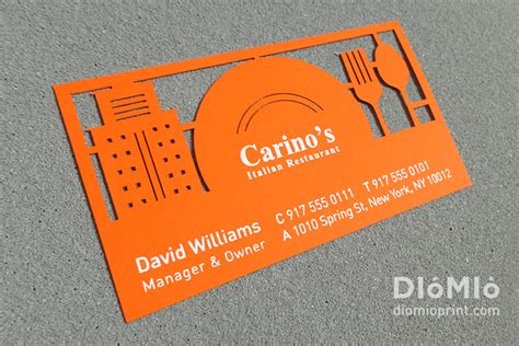 Business Cards For Restaurants Best Images