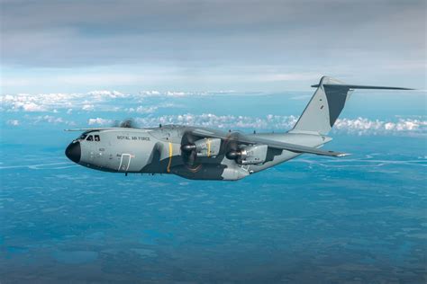 The Airbus A400m Atlas Transport Plane Of The Royal Air Force Made A