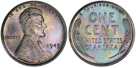 Images Of Lincoln Cent Wheat Reverse 1943 1c Pcgs Coinfacts
