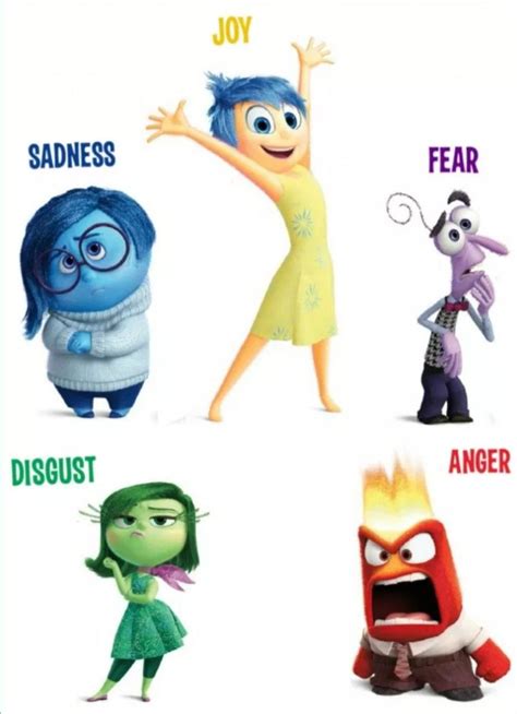 In The Movie Inside Out Joy Is The Only Emotion Not Wearing Shoes