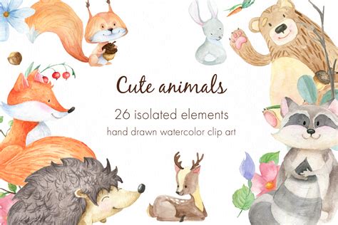 Cute Forest Animal 110335 Illustrations Design Bundles