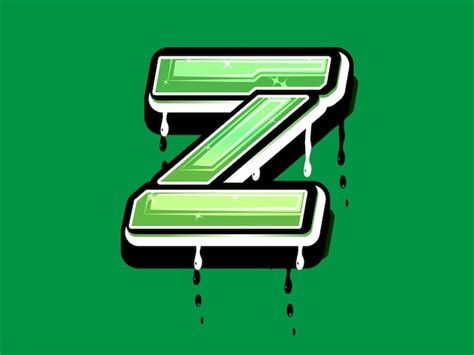 Premium Vector Green Z Letter Alphabet Vector Logo