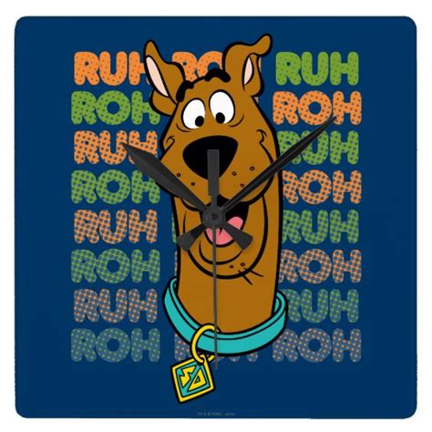 Scooby Doo Ruh Roh Square Wall Clock