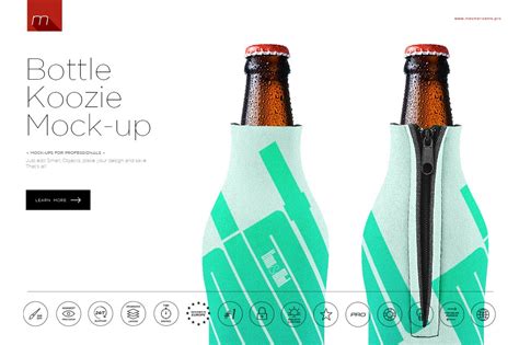 Download Bottle Koozie Mock-up | Creative Photoshop Templates ~ Creative Market