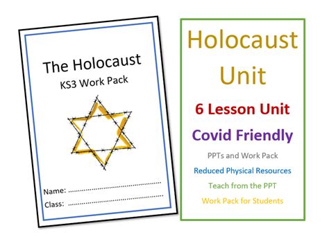 Ks3 Anti Semitism And The Holocaust Unit Socially Distanced Unit