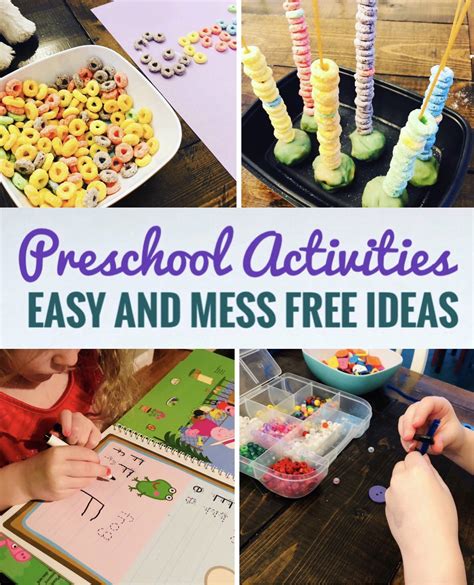 Easy Preschool Activities To Do At Home Glitter On A Dime