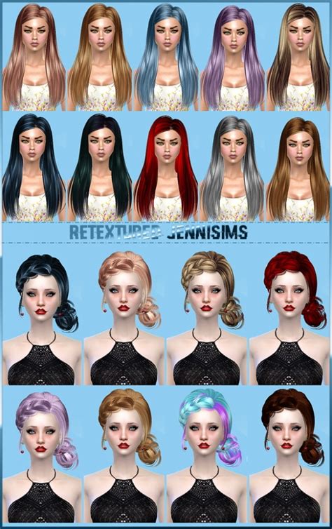 Butterflysims Hair Retextured At Jenni Sims Sims Updates