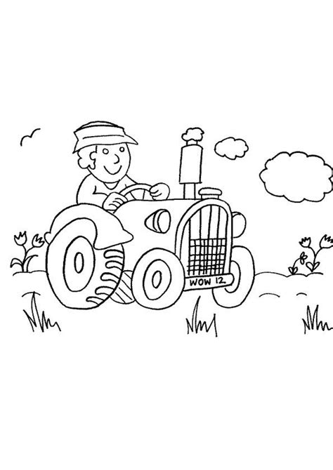 Farm Tractor Coloring Page Free Printable Animal Farm Coloring Pages