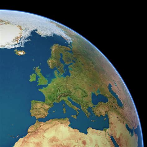 Europe Photograph By Planetary Visions Ltdscience Photo Library Pixels