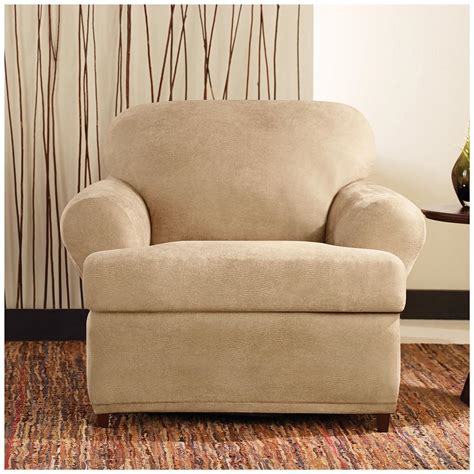 Whether you are looking for slipcovered armchairs & accent. Sure Fit® Stretch Leather 2-Pc. T-Chair Slipcover - 581250 ...