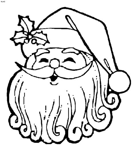 santa coloring pages free Santa coloring retro christmas printable face fairy vintage book children activities 1950 holiday graphics nice