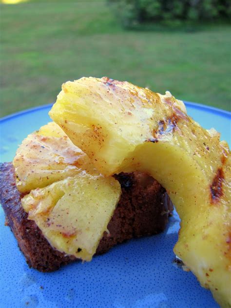 An easy and delicious dessert for your next cook out. a little of this...: {Grilled Pineapple and Pound Cake}