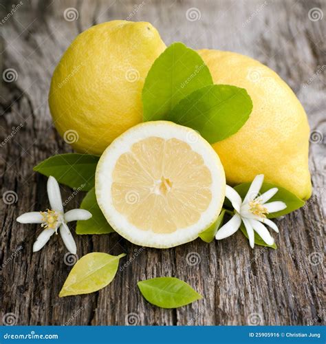 Fresh Lemons Halves Isolated On White Background Yellow Fresh Sliced