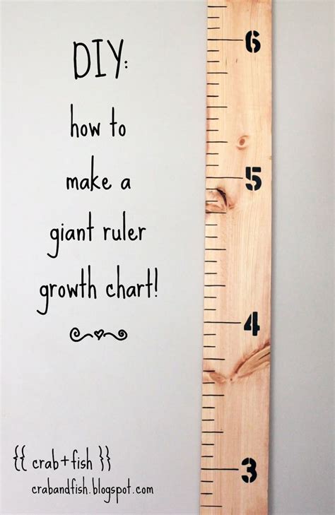 How To Make A Giant Diy Ruler Growth Chart I Deff Gotta Do This N