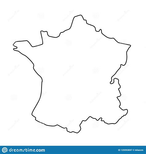 Find the perfect france map outline stock photos and editorial news pictures from getty images. France Outline Map Vector Illustration Stock Vector - Illustration of outline, kingdom: 125593697