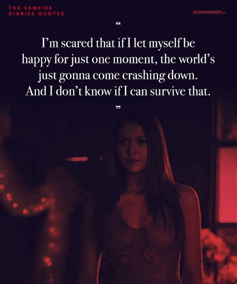 Because i don't think about her that way. Vampire Diaries Quotes Damon And Elena