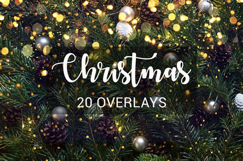 Christmas Overlays Photoshop Overlays Photo Overlays Bokeh Etsy Canada