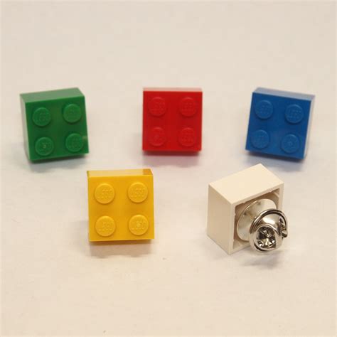 Lego Brick Pin Red Lego Tie Pin Lego Tie Lapel Lego