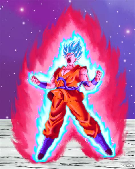 Dragon ball super by kakashihyuga. Goku Super Saiyan Blue Kaio-ken by Darkoz96 on DeviantArt