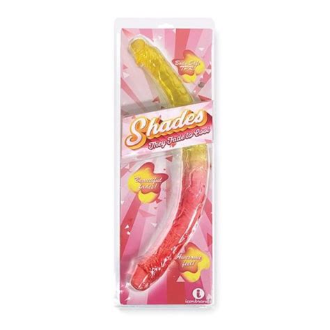 Shades Gradient Double Dong Pink And Yellow Sex Toys And Adult Novelties Adult Dvd Empire