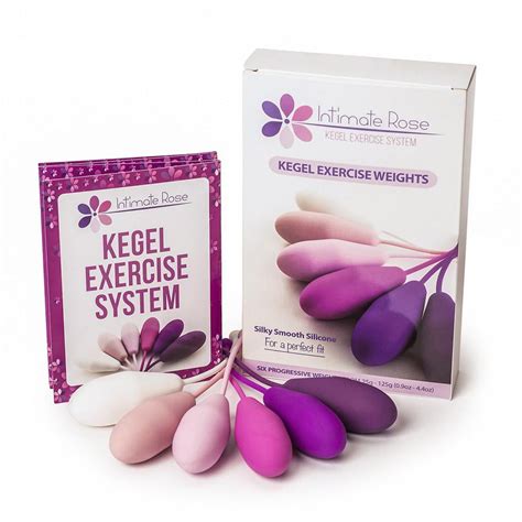 intimate rose kegel exercise weights doctor recommended pelvic floor exercises set of 6