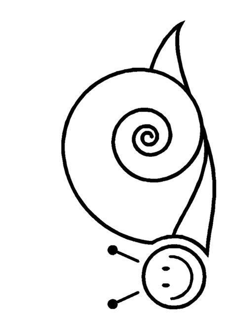 Coloriage Escargot 1