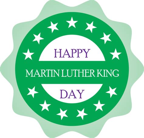 Martin Luther King Jr Day Green Logo For Mlk Day For Martin Luther